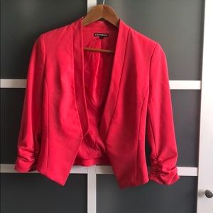 Express hot pink suit jacket